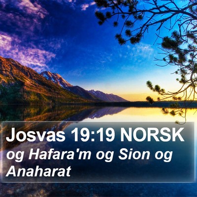 Josvas 19:19 NORSK Bible Verse Image