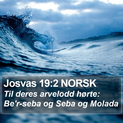 Josvas 19:2 NORSK Bible Verse Image