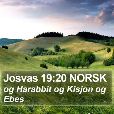 Josvas 19:20 NORSK Bible Verse Image