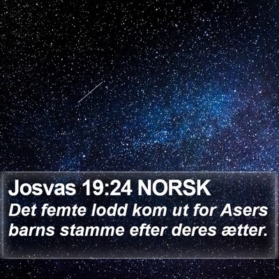 Josvas 19:24 NORSK Bible Verse Image