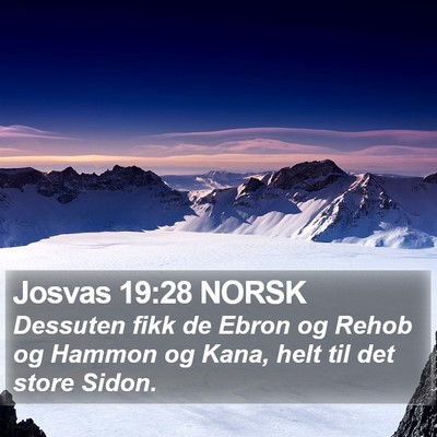 Josvas 19:28 NORSK Bible Verse Image