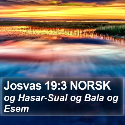 Josvas 19:3 NORSK Bible Verse Image