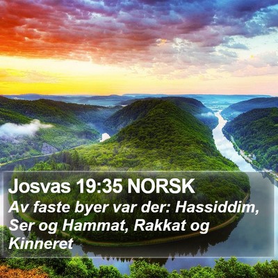 Josvas 19:35 NORSK Bible Verse Image