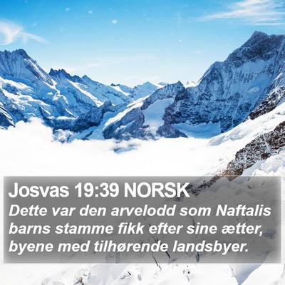 Josvas 19:39 NORSK Bible Verse Image