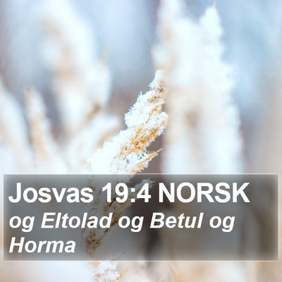 Josvas 19:4 NORSK Bible Verse Image