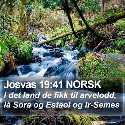 Josvas 19:41 NORSK Bible Verse Image