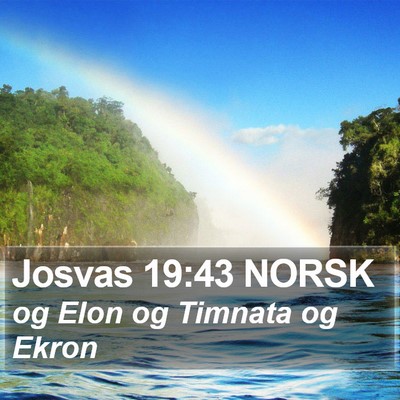 Josvas 19:43 NORSK Bible Verse Image