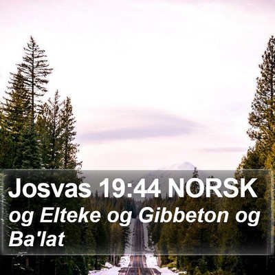 Josvas 19:44 NORSK Bible Verse Image