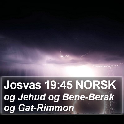 Josvas 19:45 NORSK Bible Verse Image