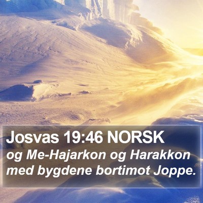 Josvas 19:46 NORSK Bible Verse Image