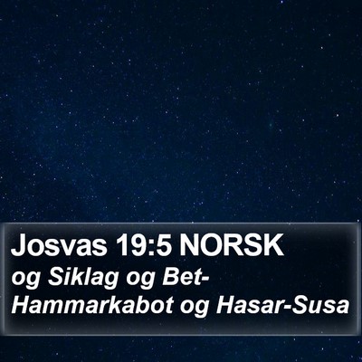 Josvas 19:5 NORSK Bible Verse Image