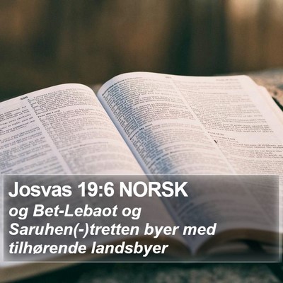 Josvas 19:6 NORSK Bible Verse Image