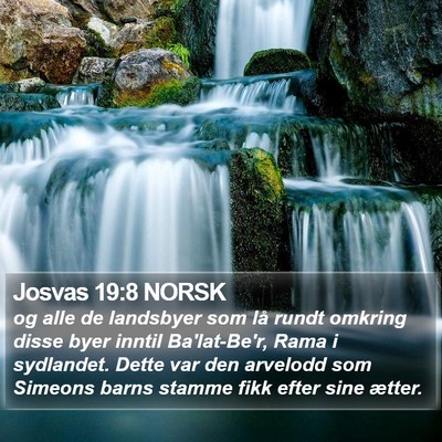 Josvas 19:8 NORSK Bible Verse Image