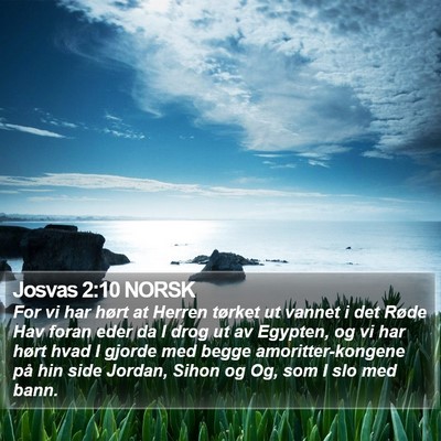 Josvas 2:10 NORSK Bible Verse Image