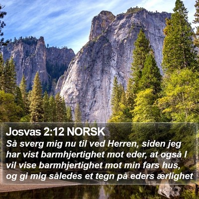 Josvas 2:12 NORSK Bible Verse Image