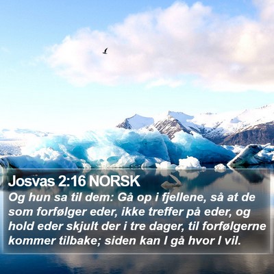 Josvas 2:16 NORSK Bible Verse Image