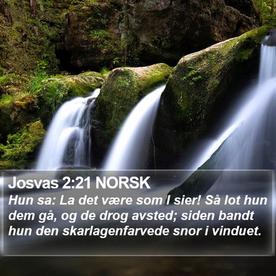 Josvas 2:21 NORSK Bible Verse Image