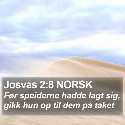 Josvas 2:8 NORSK Bible Verse Image