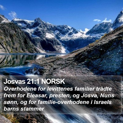 Josvas 21:1 NORSK Bible Verse Image
