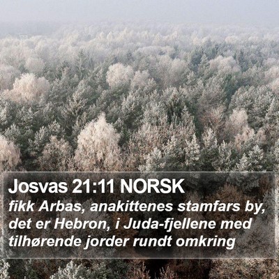 Josvas 21:11 NORSK Bible Verse Image