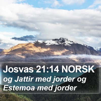 Josvas 21:14 NORSK Bible Verse Image