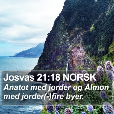 Josvas 21:18 NORSK Bible Verse Image