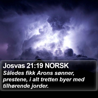 Josvas 21:19 NORSK Bible Verse Image