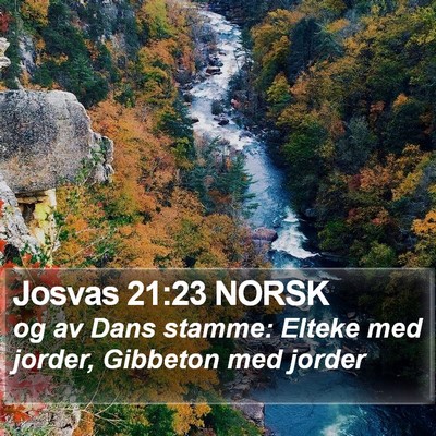 Josvas 21:23 NORSK Bible Verse Image