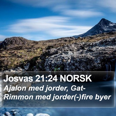 Josvas 21:24 NORSK Bible Verse Image