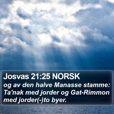 Josvas 21:25 NORSK Bible Verse Image