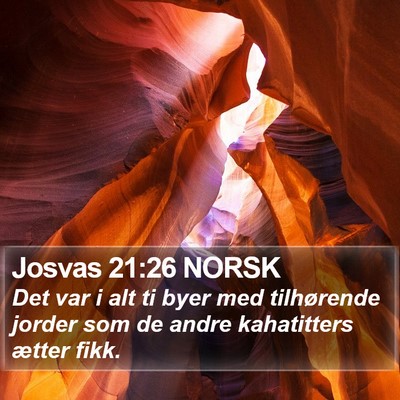 Josvas 21:26 NORSK Bible Verse Image