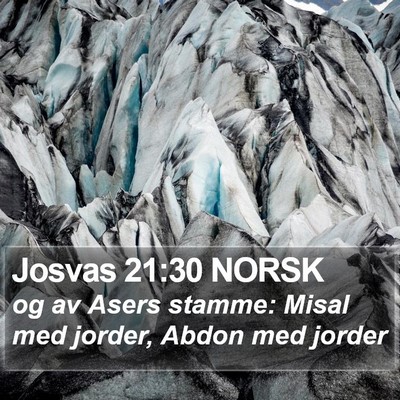 Josvas 21:30 NORSK Bible Verse Image