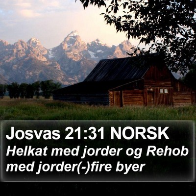 Josvas 21:31 NORSK Bible Verse Image