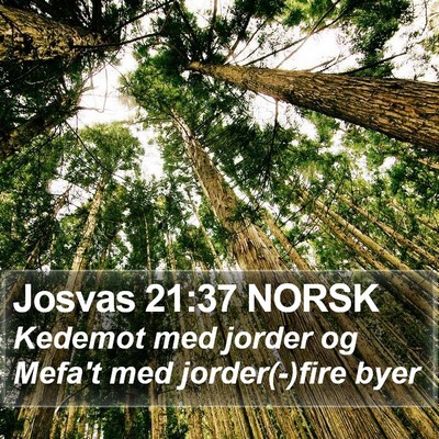 Josvas 21:37 NORSK Bible Verse Image