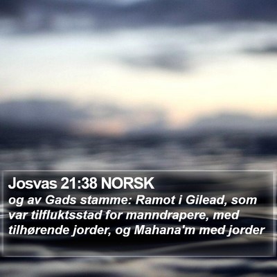 Josvas 21:38 NORSK Bible Verse Image