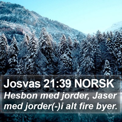 Josvas 21:39 NORSK Bible Verse Image