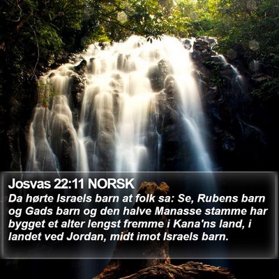 Josvas 22:11 NORSK Bible Verse Image