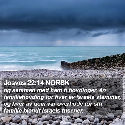 Josvas 22:14 NORSK Bible Verse Image