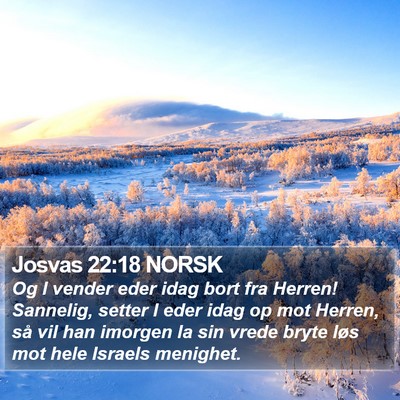 Josvas 22:18 NORSK Bible Verse Image