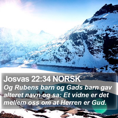 Josvas 22:34 NORSK Bible Verse Image