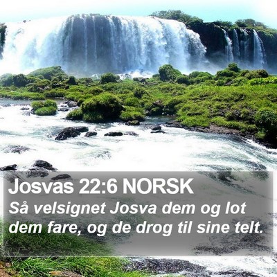 Josvas 22:6 NORSK Bible Verse Image
