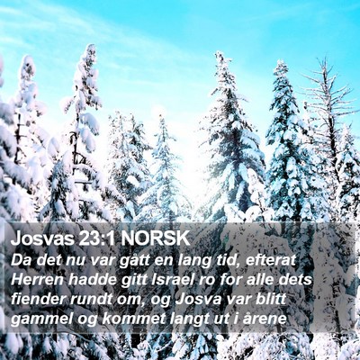 Josvas 23:1 NORSK Bible Verse Image