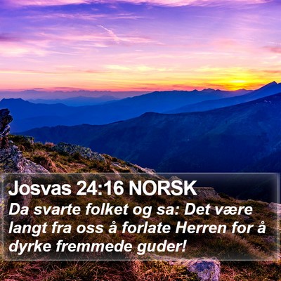 Josvas 24:16 NORSK Bible Verse Image