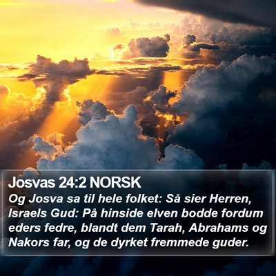 Josvas 24:2 NORSK Bible Verse Image