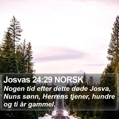 Josvas 24:29 NORSK Bible Verse Image