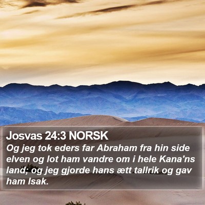 Josvas 24:3 NORSK Bible Verse Image
