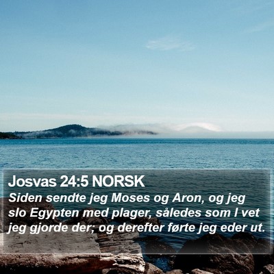 Josvas 24:5 NORSK Bible Verse Image