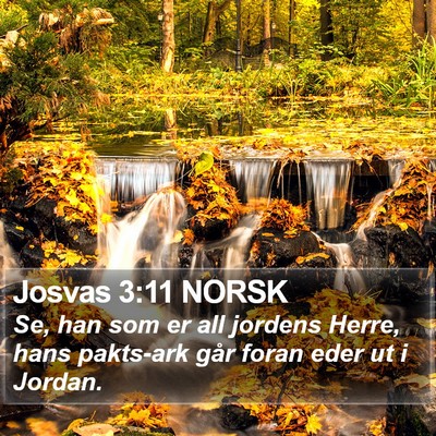 Josvas 3:11 NORSK Bible Verse Image