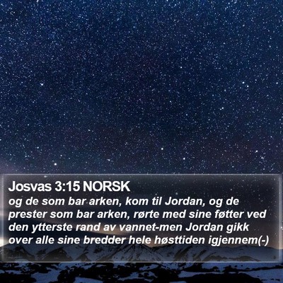 Josvas 3:15 NORSK Bible Verse Image