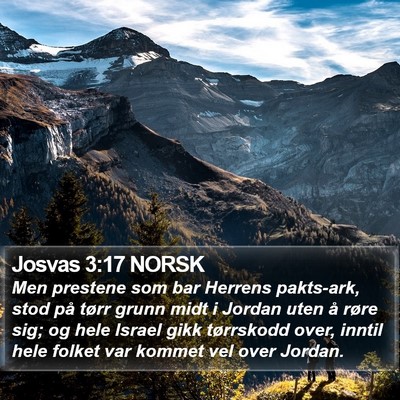 Josvas 3:17 NORSK Bible Verse Image